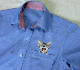 Illustration for article titled Internet Cats Make Boring Dress Shirts Better